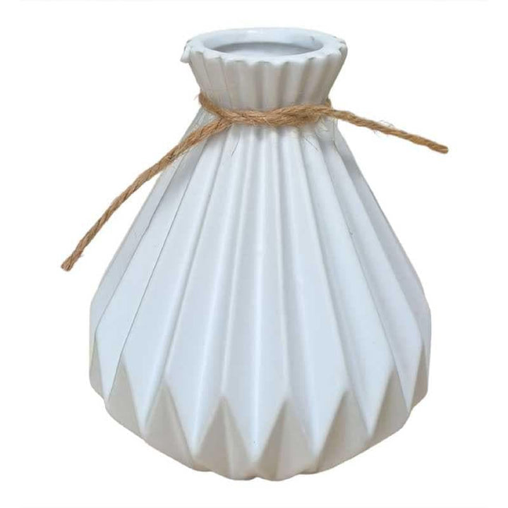 Buy Playful Ceramic Vase - White at Vaaree online | Beautiful Vase to choose from