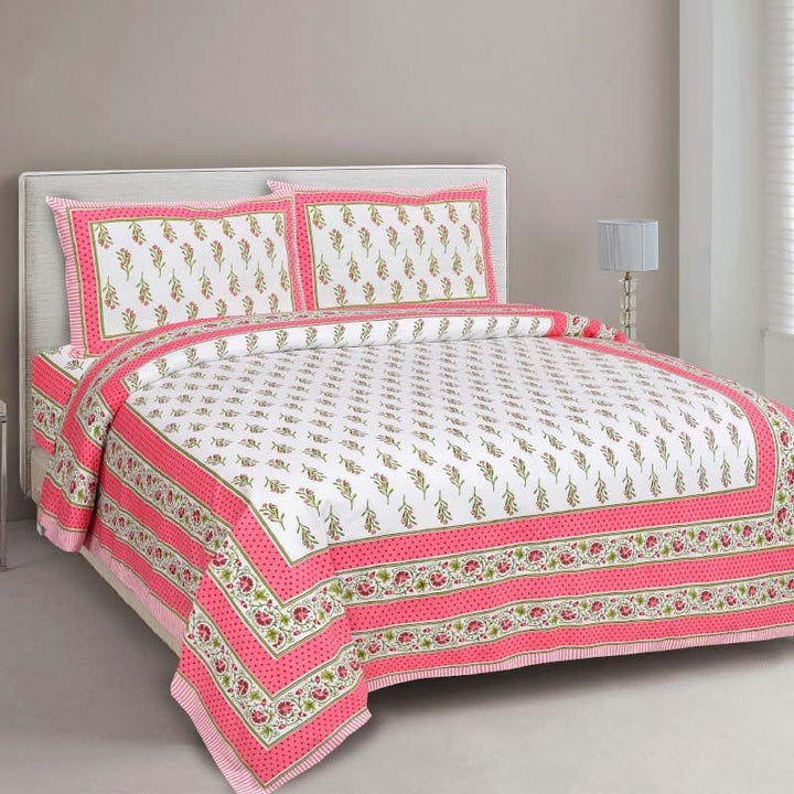 Buy Garden Glam Bedsheet - Red at Vaaree online | Beautiful Bedsheets to choose from
