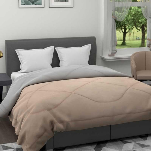 Buy Greysque Double Comforter - Taupe at Vaaree online | Beautiful Comforters & AC Quilts to choose from