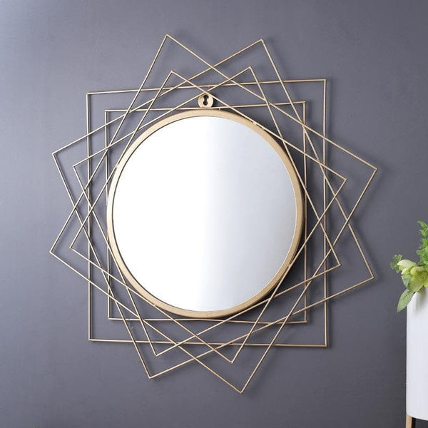 Buy Squared Up Metallic Mirror at Vaaree online | Beautiful Mirror to choose from