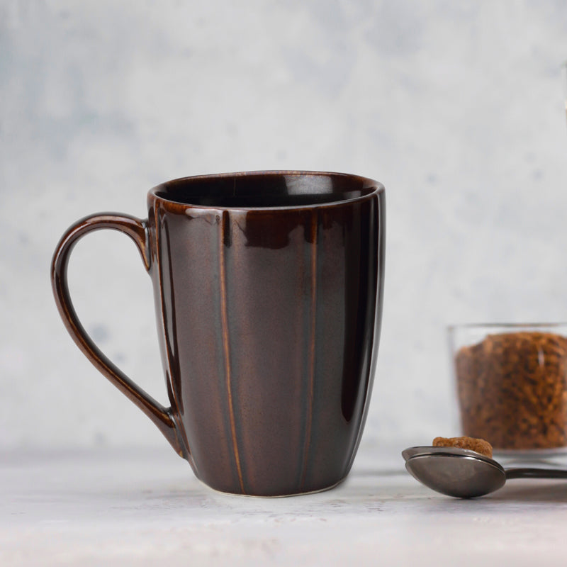 Buy Ciro Ceramic Mug (Brown) - 300 ML Mug & Tea Cup from Vaaree