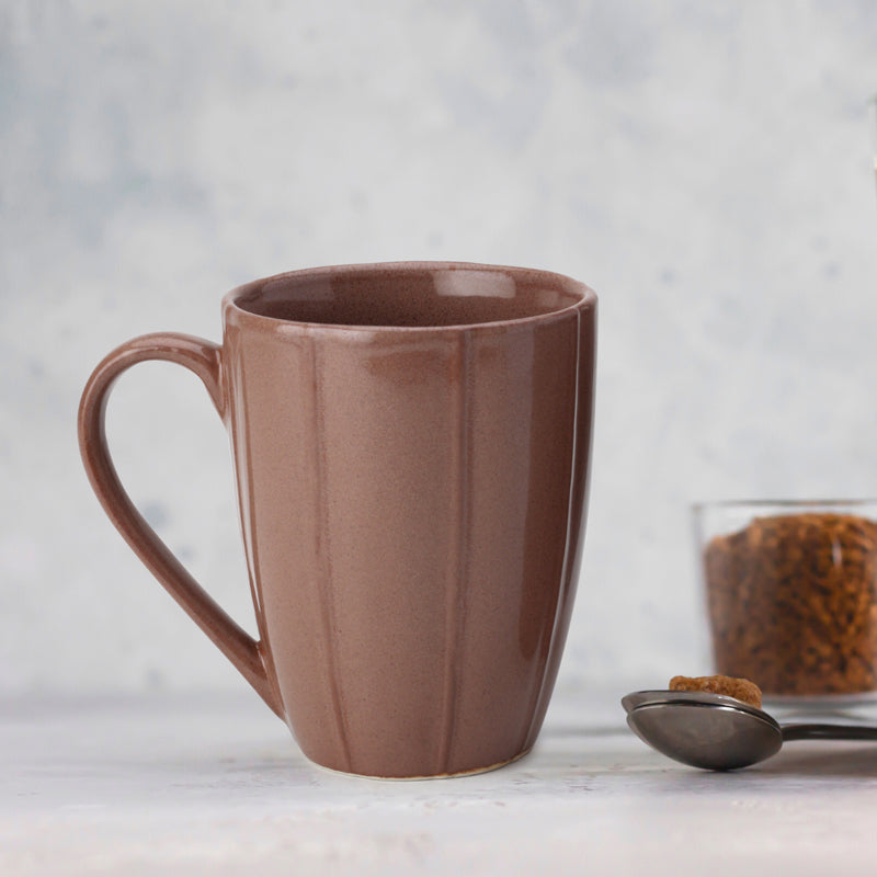 Buy Ciro Ceramic Mug (Pastel Brown) - 300 ML Mug & Tea Cup from Vaaree