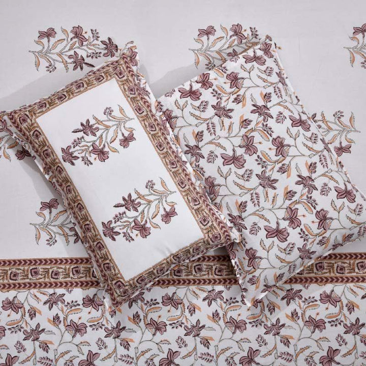 Buy Blossom Bash Bedsheet - Brown at Vaaree online | Beautiful Bedsheets to choose from