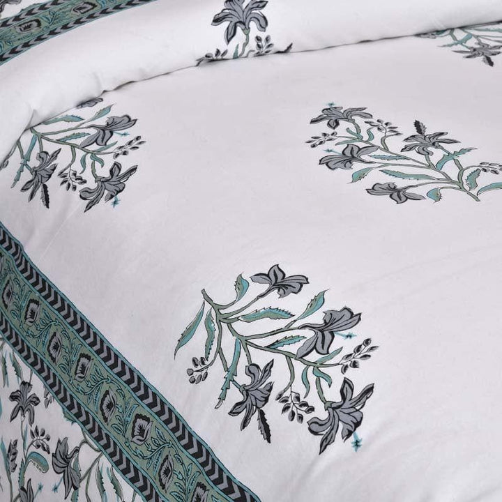 Buy Blossom Bash Bedsheet - Green at Vaaree online | Beautiful Bedsheets to choose from