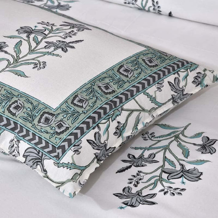 Buy Blossom Bash Bedsheet - Green at Vaaree online | Beautiful Bedsheets to choose from