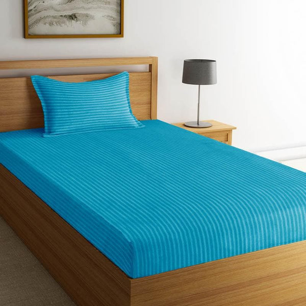 Buy Lush Lavish Solid Bedsheet - Turquoise at Vaaree online | Beautiful Bedsheets to choose from