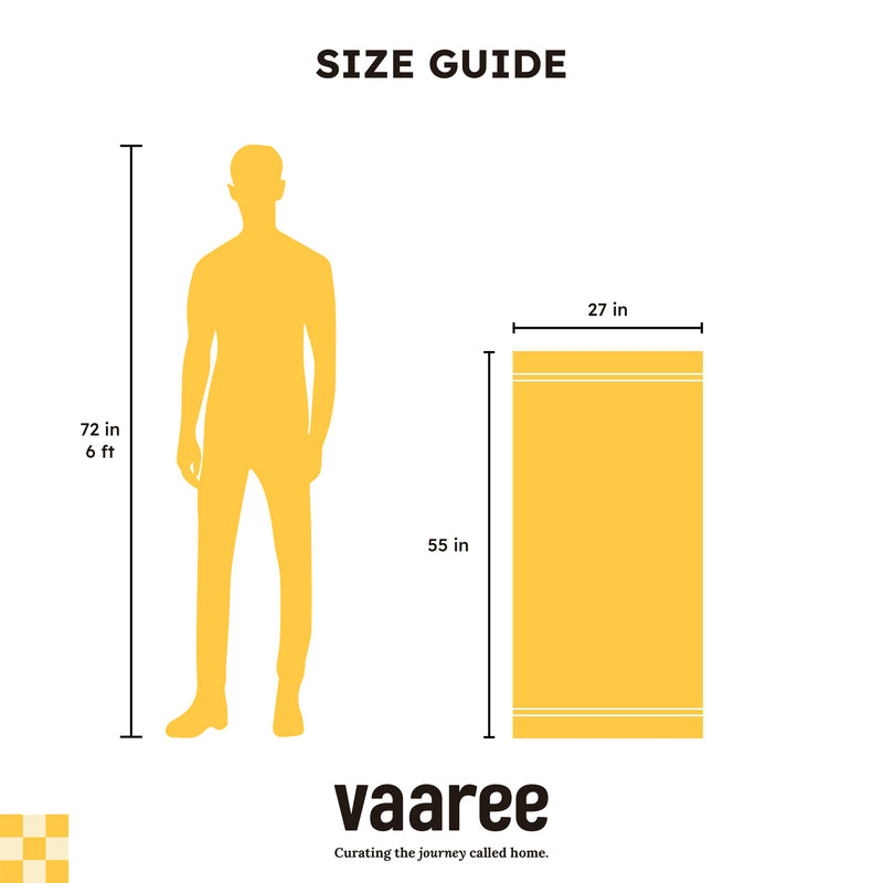 Buy Stripe Splash Bath Towel - Yellow Bath Towels from Vaaree