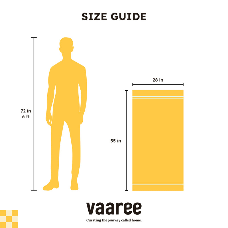 Buy Micro Cotton LuxeDry Striped Comfort Bath Towel - Yellow & White Bath Towels from Vaaree