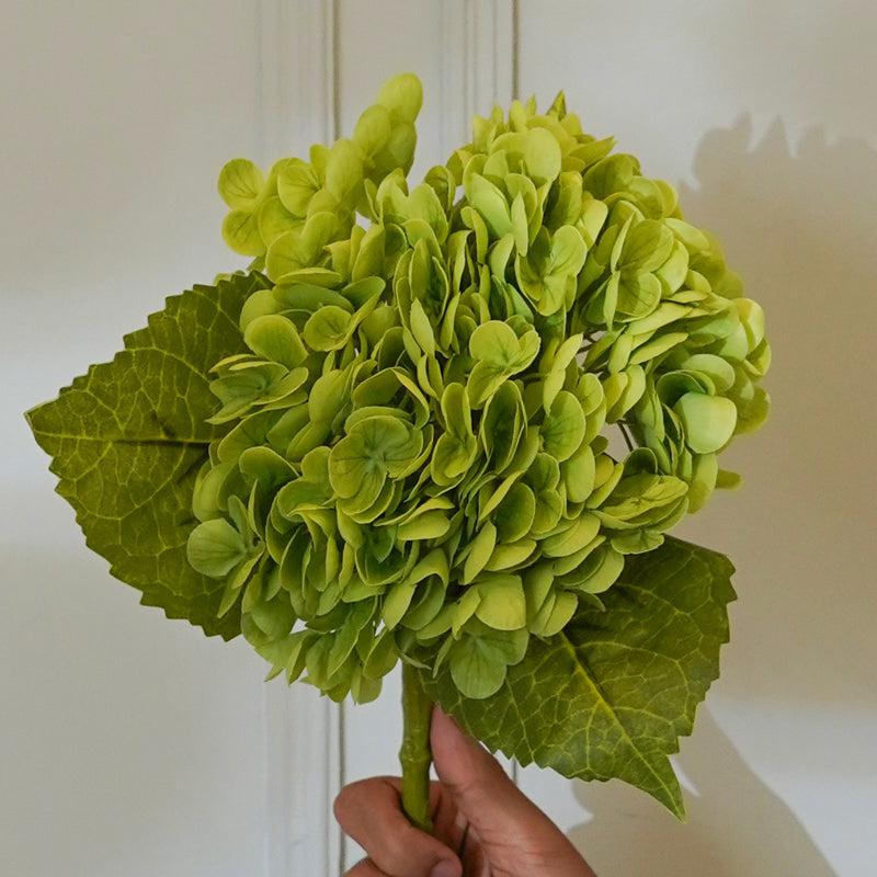 Buy Faux Panicle Hydrangea Flower Stick (Green) - 20 CM Artificial Flowers from Vaaree