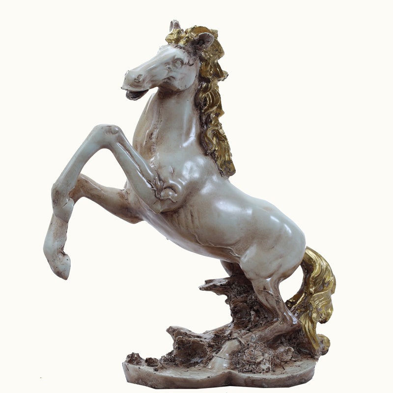 Buy Royal Stallion Hop Showpiece - Grey Showpieces from Vaaree