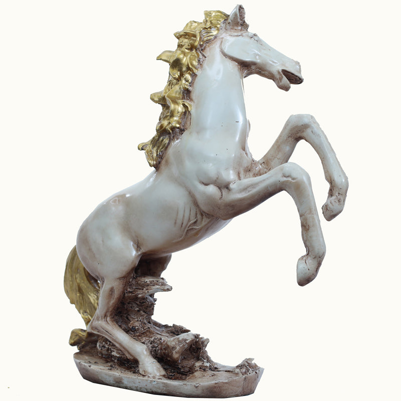 Buy Royal Stallion Hop Showpiece - Grey Showpieces from Vaaree