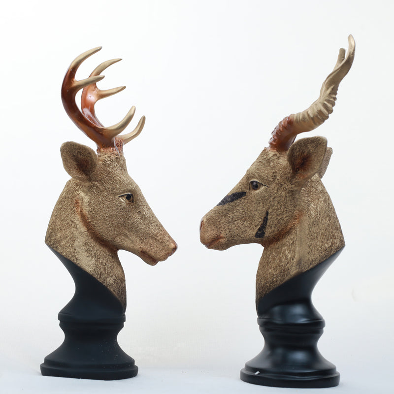 Buy Deer Dream Showpiece - Set Of Two Showpieces from Vaaree