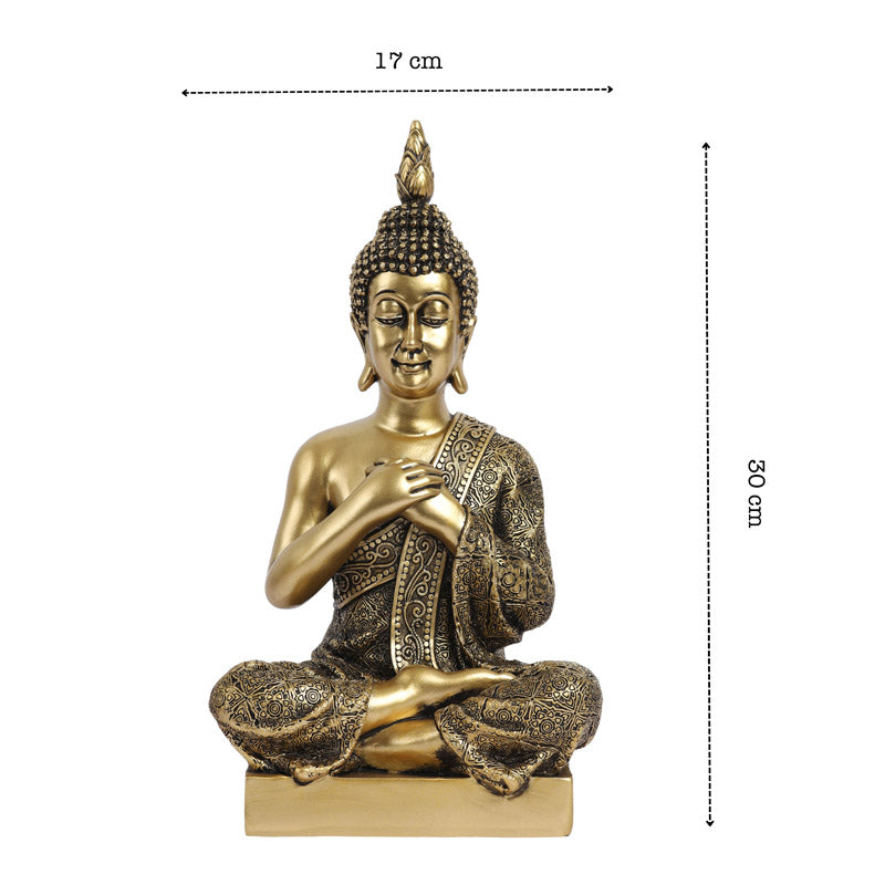 Buy Ornate Meditating Buddha Showpiece Showpieces from Vaaree