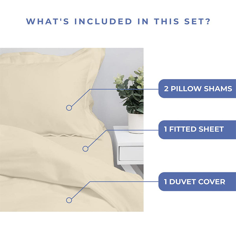 Buy Evelyn Bedding Set - Ivory Bedding Set from Vaaree