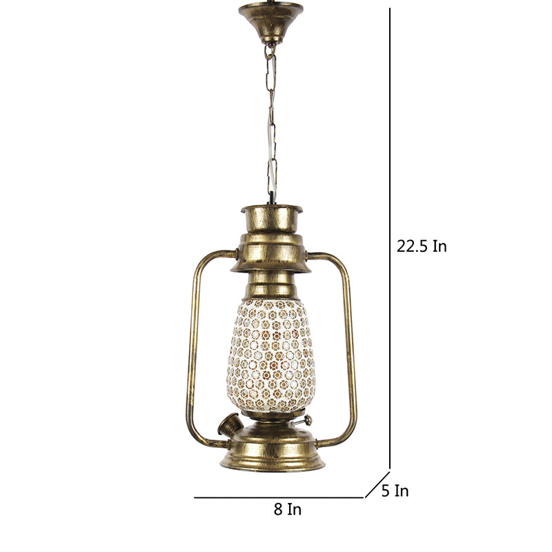 Buy Navina Mosaic Lantern Ceiling Lamp - Gold Ceiling Lamp from Vaaree