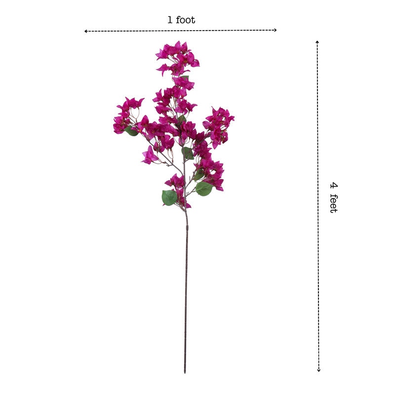 Buy Faux Realistic Bougainvillea Flower Stick - Purple Artificial Flowers from Vaaree