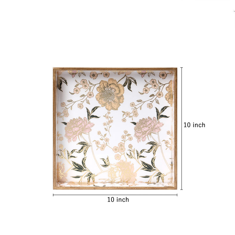 Buy Litra Floral Serving Tray Serving Tray from Vaaree