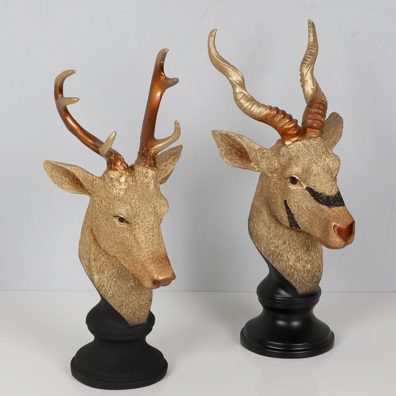 Buy Deer Dream Showpiece - Set Of Two Showpieces from Vaaree