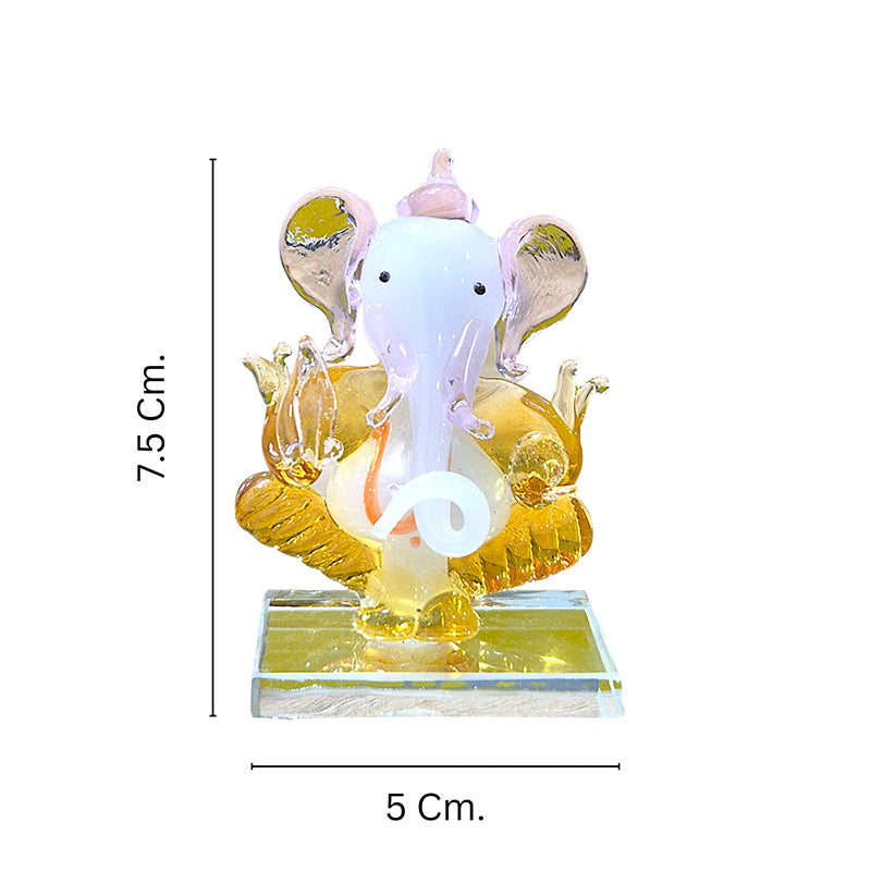 Buy Sacred Ganesha Murti Glass Idol Showpiece from Vaaree