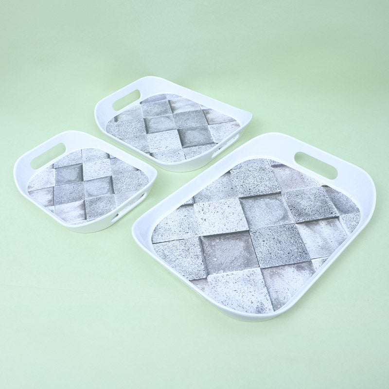 Buy Fistesia Serving Tray - Set Of Three Serving Tray from Vaaree