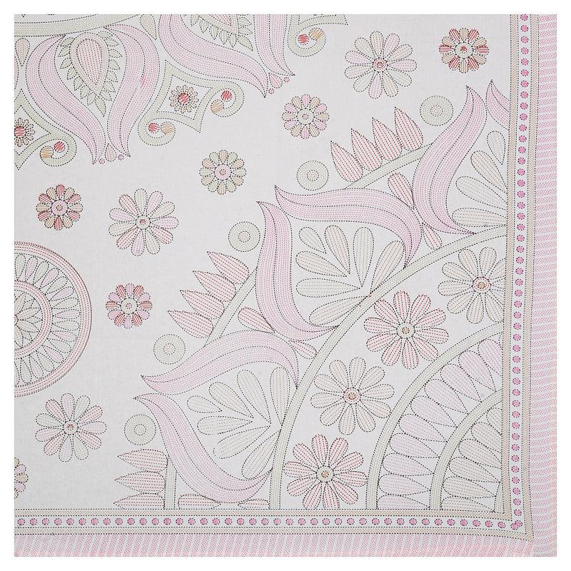 Buy Madviya Floral Diwan Set (Pink) - Six Piece Set Diwan Set from Vaaree