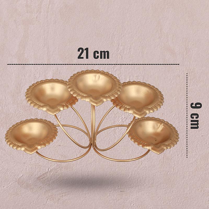 Buy Amala Tealight Candle Holder - Gold Diyas from Vaaree