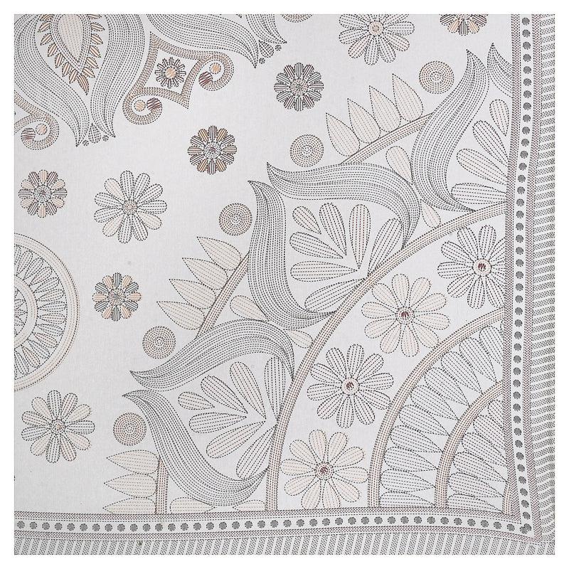 Buy Madviya Floral Diwan Set (Grey) - Six Piece Set Diwan Set from Vaaree