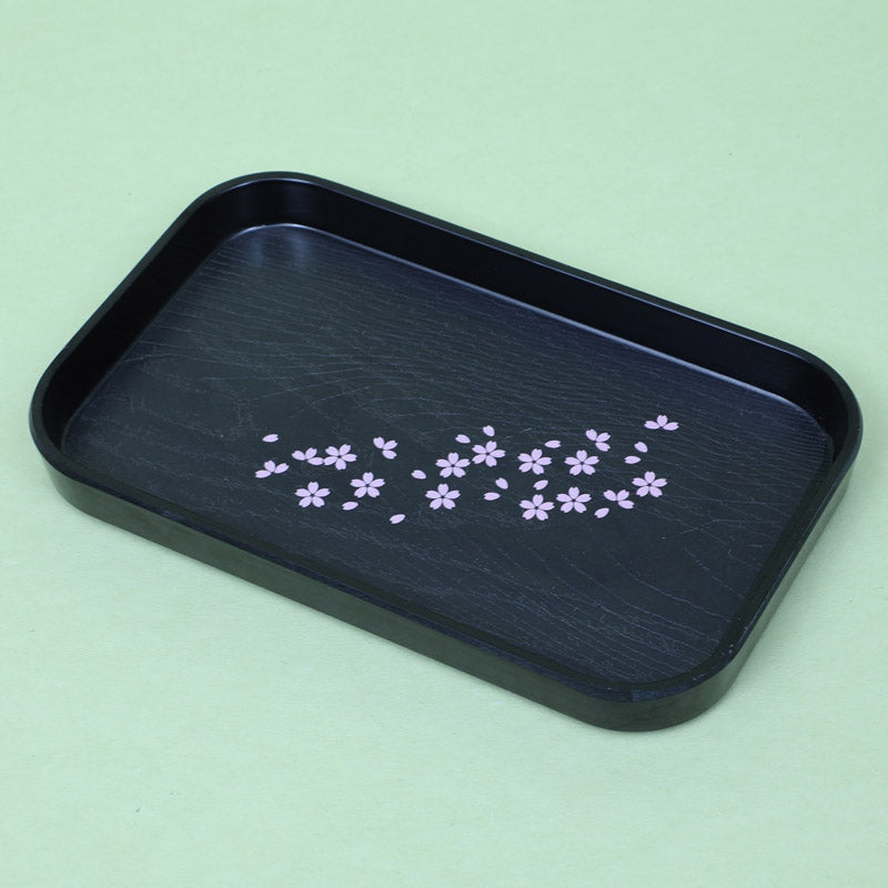 Buy Eltira Floral Serving Tray - Black Serving Tray from Vaaree