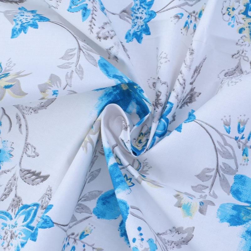 Buy Jumina Floral Printed Bedsheet - Blue Bedsheets from Vaaree