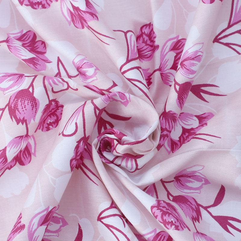 Buy Gemonisis Printed Bedsheet - Pink Bedsheets from Vaaree