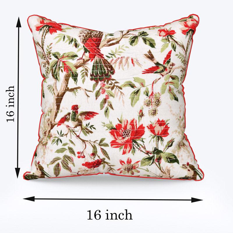 Buy Ramiya Floral Cushion Cover - Set Of Three Cushion Cover Sets from Vaaree