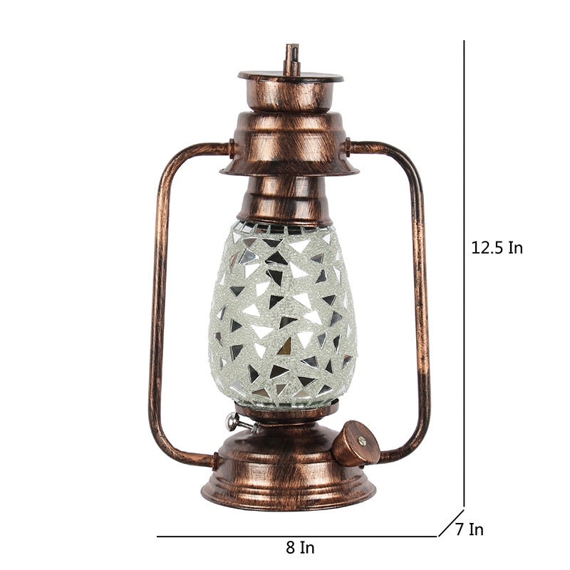 Buy Dvija Mosaic Lantern Wall Lamp - Copper Wall Lamp from Vaaree