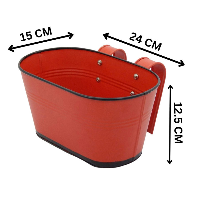 Buy Blossom Nest Planter (Red) - Set Of Three Pots & Planters from Vaaree