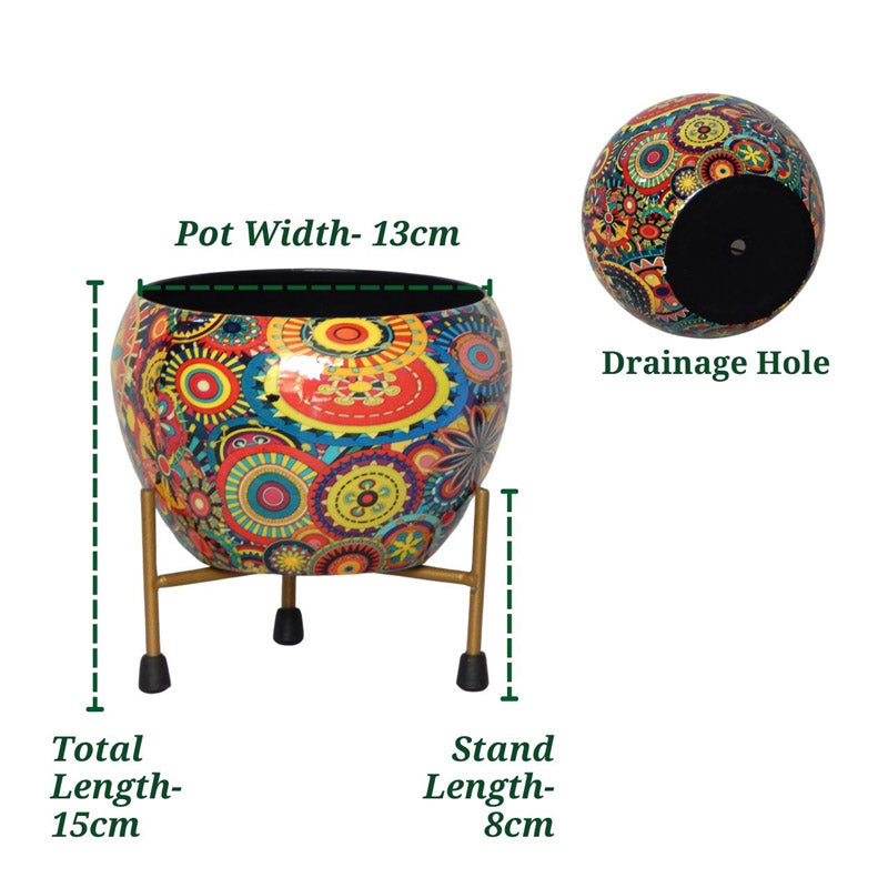 Buy Kairali Ethnic Planter With Stand - Set Of Two Pots & Planters from Vaaree