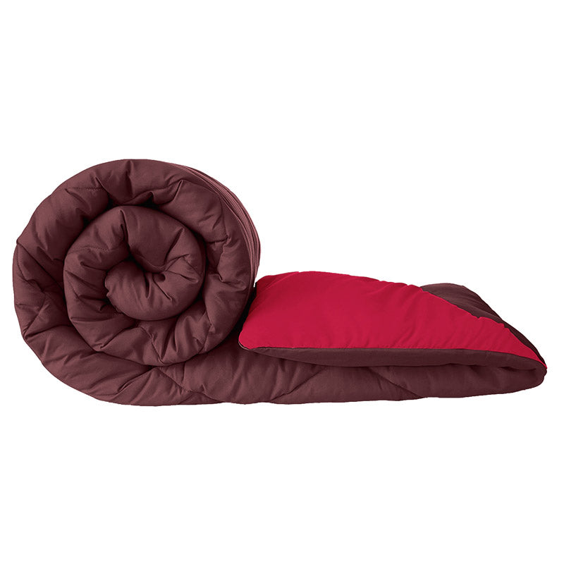 Buy Nihara Reversible Comforter - Maroon & Red Comforters & AC Quilts from Vaaree