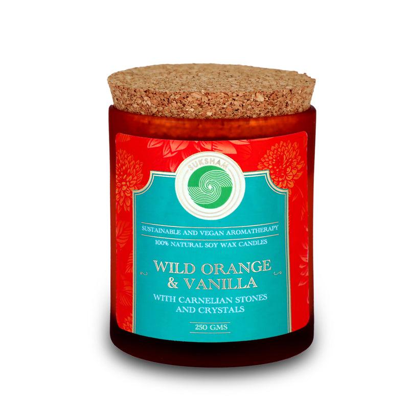 Buy Enchanta Wild Orange and Vanilla Scented Candle Candles from Vaaree