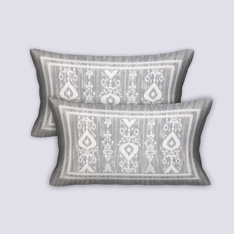 Buy Keira Ethnic Bedsheet - Grey Bedsheets from Vaaree