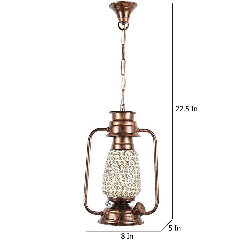 Buy Navina Mosaic Lantern Ceiling Lamp - Copper Ceiling Lamp from Vaaree