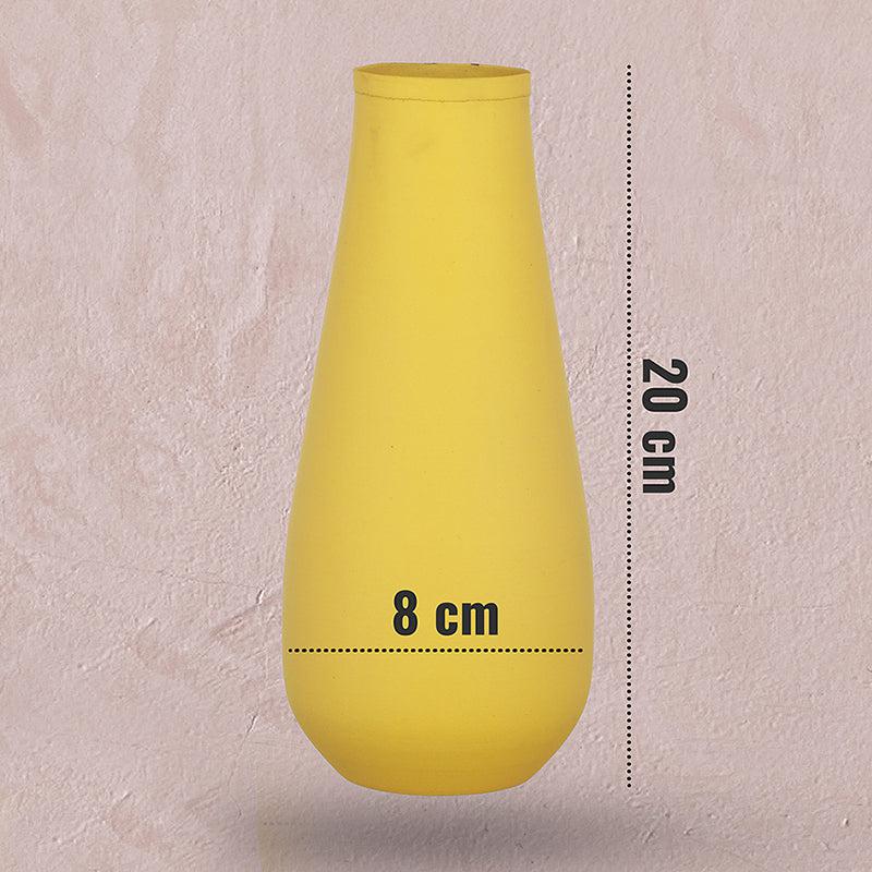 Buy Nature Nelsa Vase - Yellow Vase from Vaaree