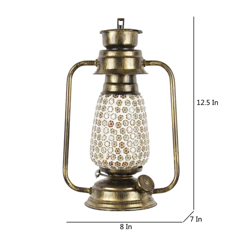 Buy Navina Mosaic Lantern Wall Lamp - Gold Wall Lamp from Vaaree