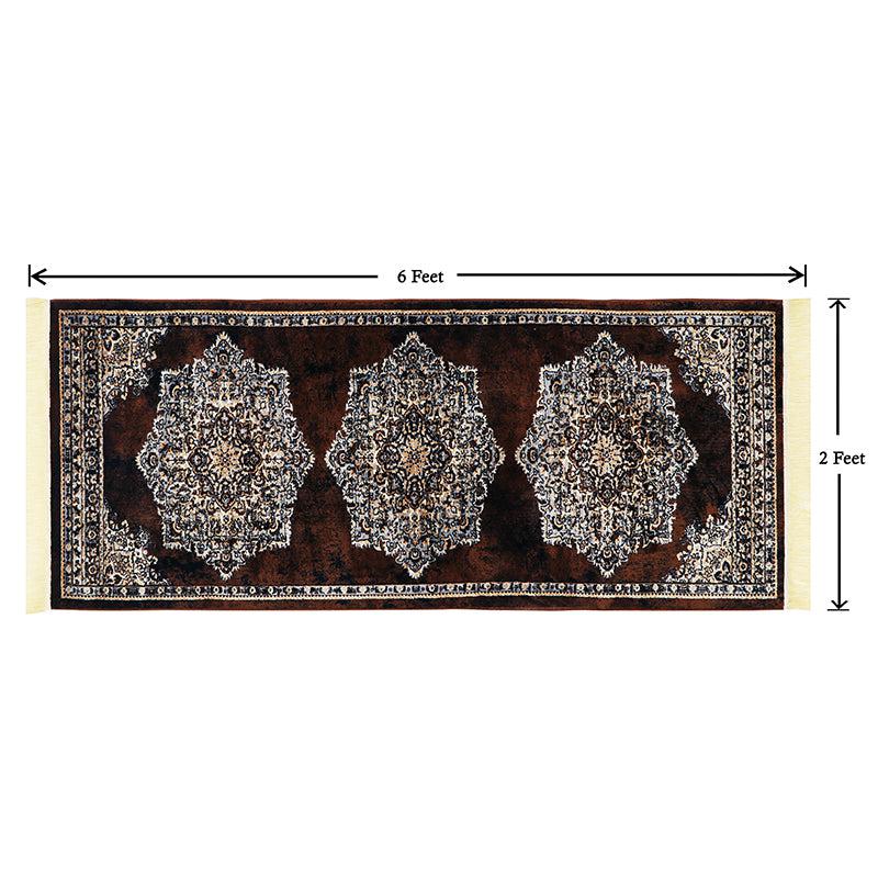 Buy Sinera Ethnic Runner Rug - Brown Runner Rug from Vaaree