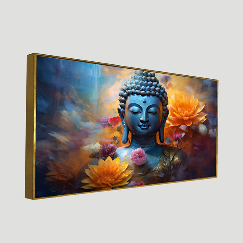 Buy Meditative Buddha Wall Painting With Frame Wall Art & Paintings from Vaaree