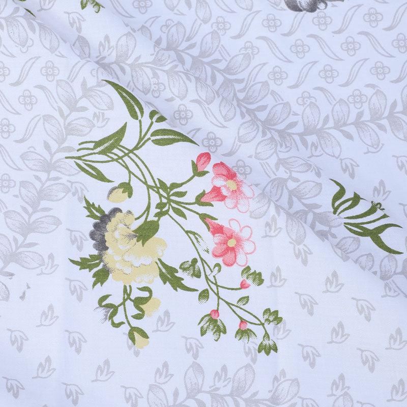 Buy Floral Rush Printed Bedsheet - Grey Bedsheets from Vaaree