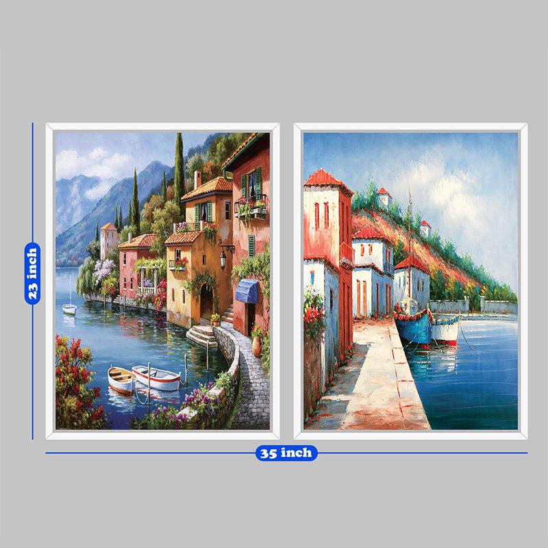 Buy Agira Wall Art - Set Of Two Wall Art & Paintings from Vaaree