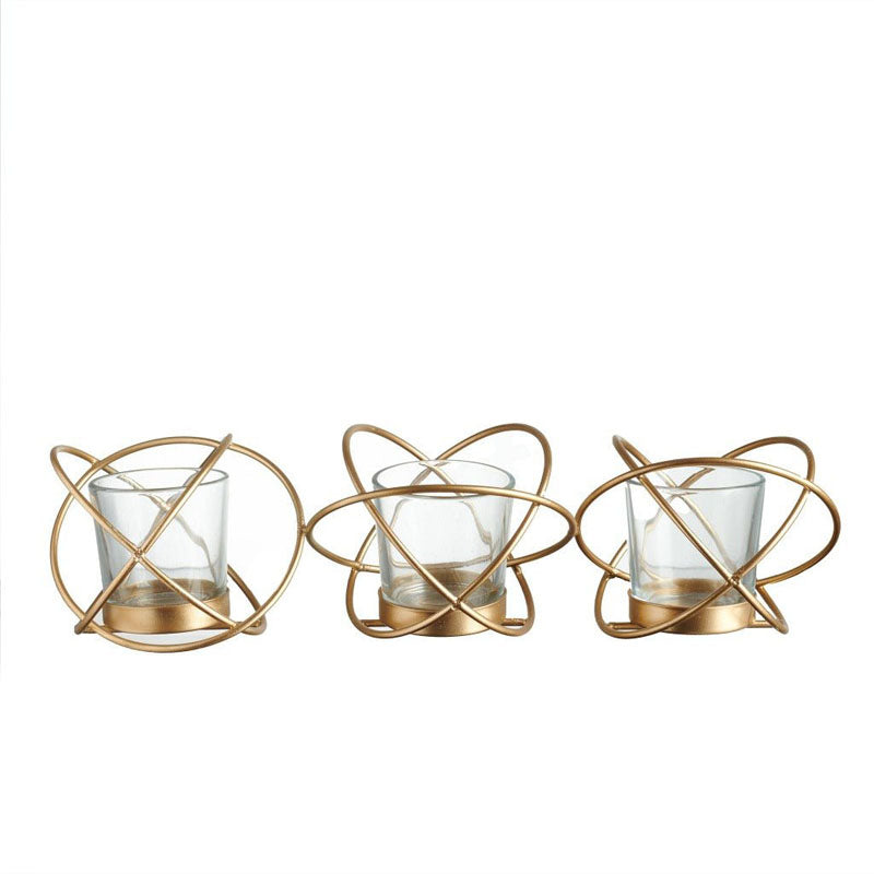 Buy Star Loop Tealight Candle Holder - Set Of Two Candle Holders from Vaaree