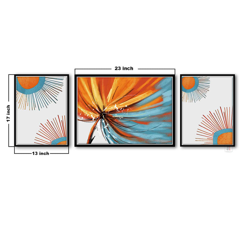 Buy Jessica Floral Wall Art - Set Of Three Wall Art & Paintings from Vaaree