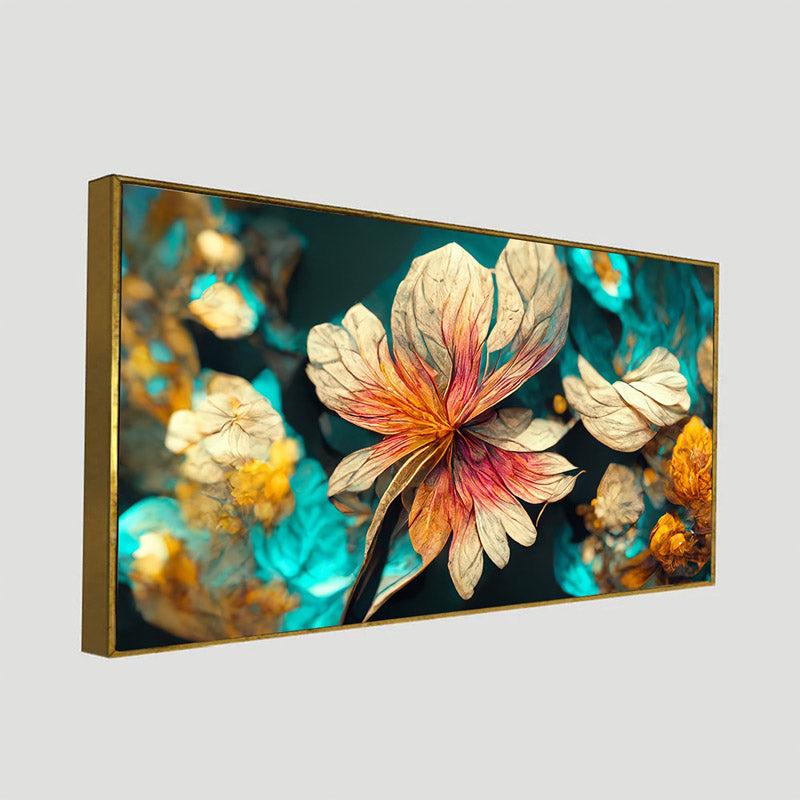 Buy Riam Floral Wall Painting With Frame Wall Art & Paintings from Vaaree