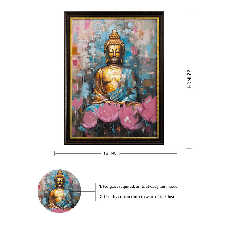 Buy Lotus Serenity Buddha Wall Art Wall Art & Paintings from Vaaree