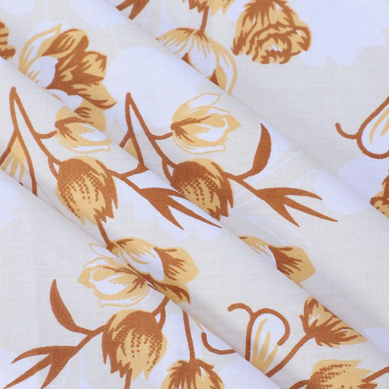 Buy Gemonisis Printed Bedsheet - Yellow Bedsheets from Vaaree