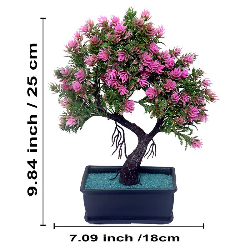 Buy Faux Purple Moyogi Bonsai With Pot Artificial Plants from Vaaree